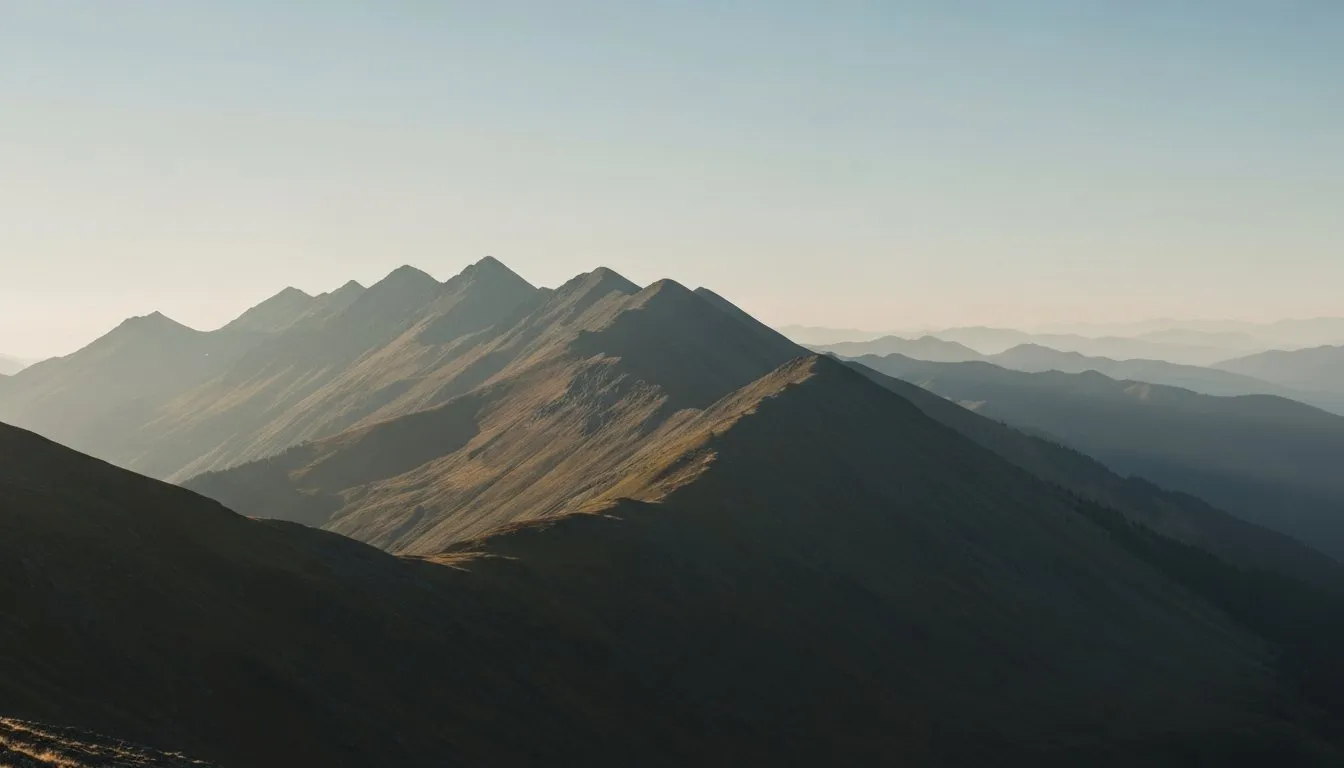 Mountain ridge at sunrise, representing the steady continuation of a streak through natural events